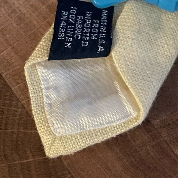 Vintage Ralph Lauren Polo Linen neck Tie made by hand 100% Linen - Picture 4 of 4